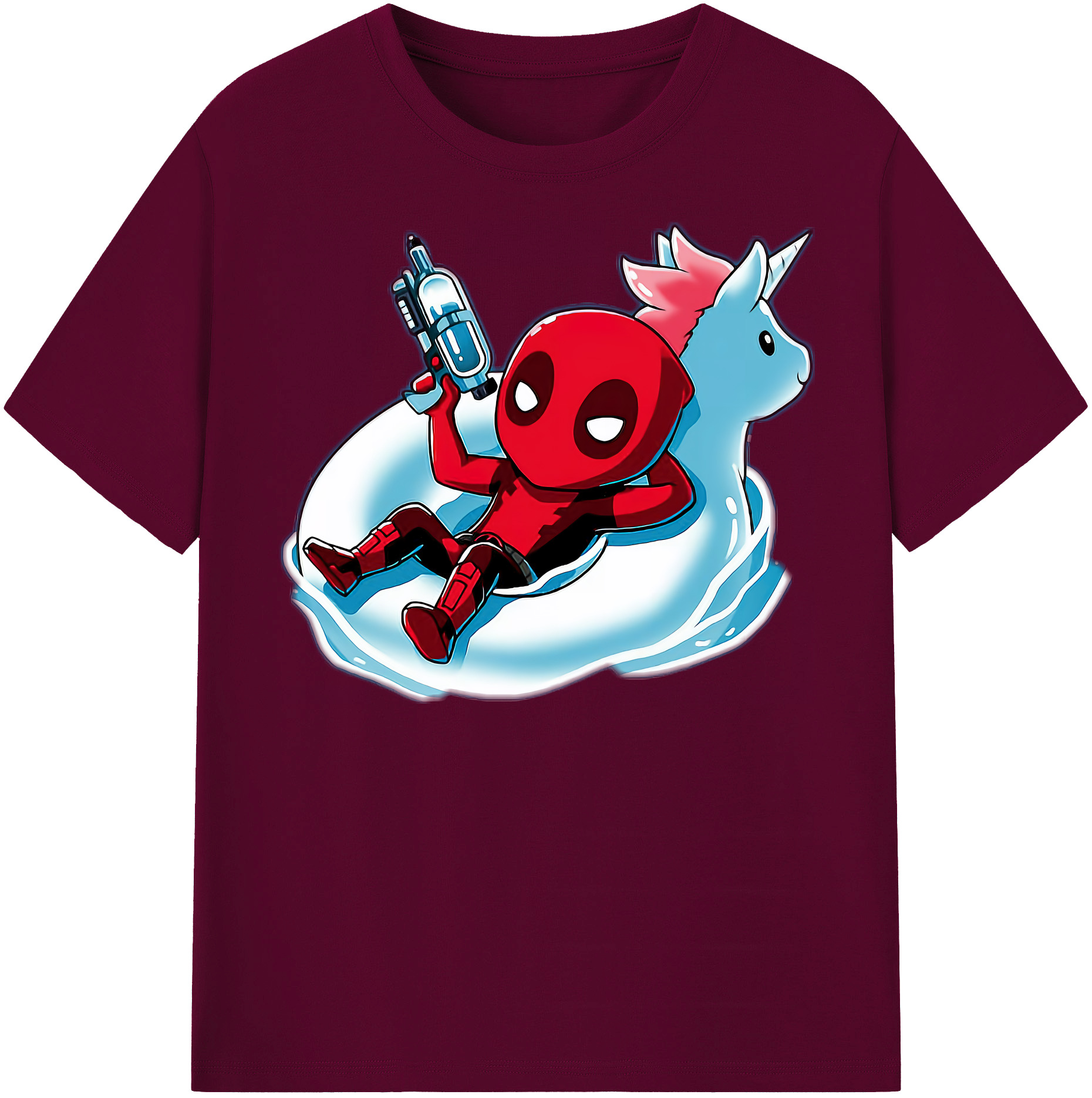 （画像用） Deadpool デッドプール レディースカジュアルプリントTシャツ（綿100％）